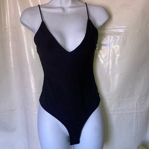 Black Sleek Bodysuit Small